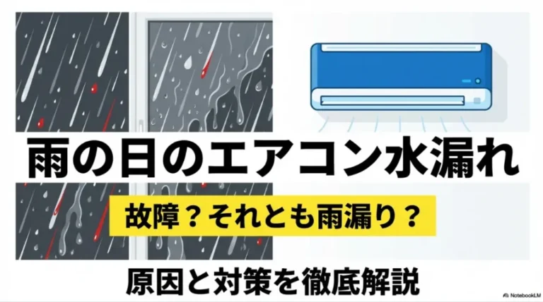雨漏りとエアコンの関係を徹底解説！原因特定から修理費用までプロが伝授