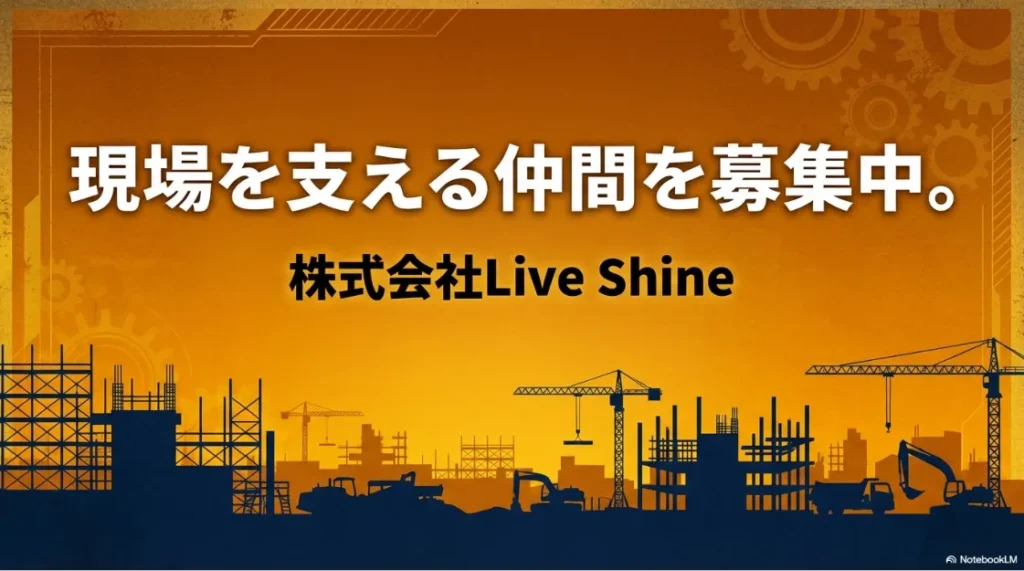守口・門真の求人募集。株式会社Live Shineの求人コンセプト「ただの仕事じゃなく、誇れる仕事を」