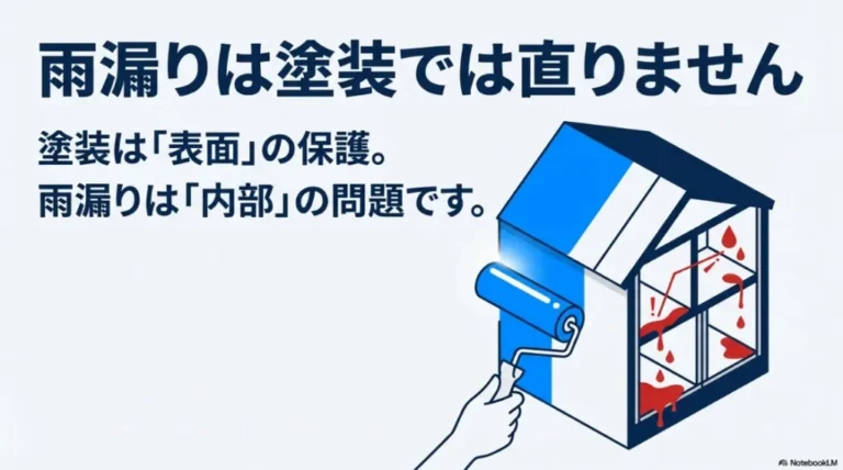 雨漏り解決！外壁塗装で直らない理由と費用の目安をプロが解説