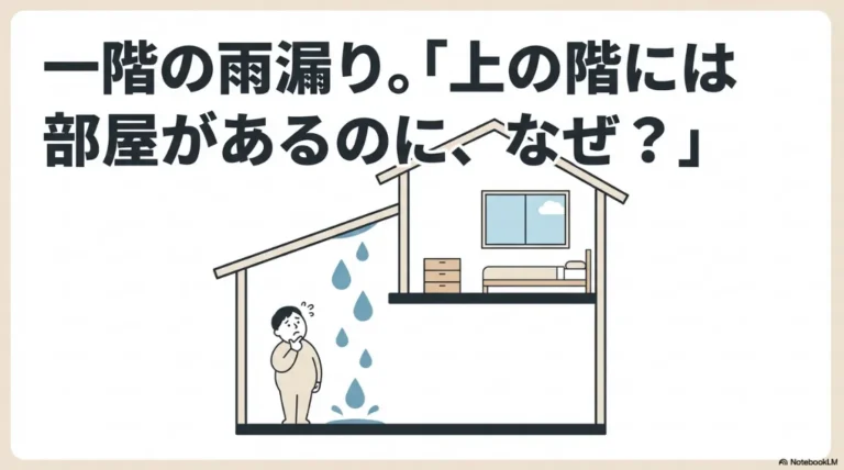 雨漏りが一階で起こる悩みを解決！原因特定から修理費用まで徹底解説