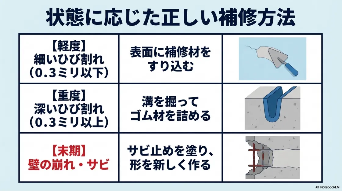 ALCの目地シーリングにおいて、防水性を確保するために重要な「打ち替え」工事の必要性とメリット