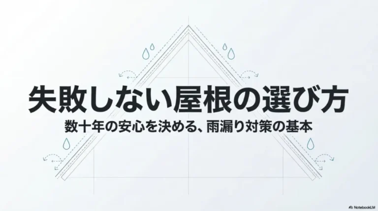 雨漏りに強い屋根の選び方と構造をプロが徹底解説！