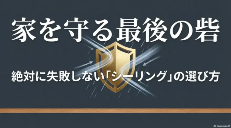 シーリング剤の失敗しない選び方と種類をプロが徹底解説
