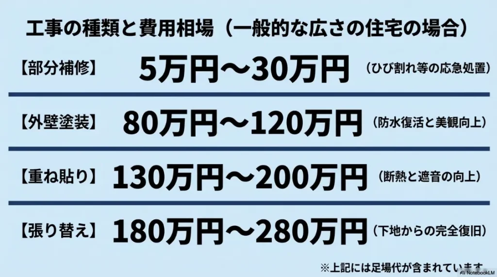 サイディングボードが反る・浮く原因と、下地材や防水シートへのダメージを解説したスライド