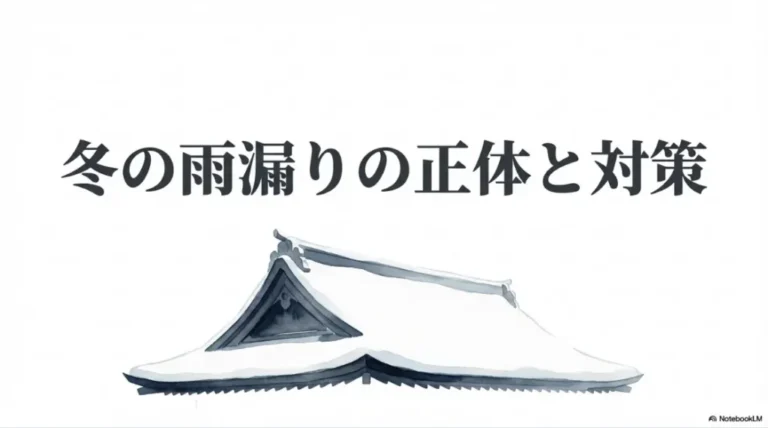 冬の雨漏りや雪トラブルの対策と火災保険活用術を解説