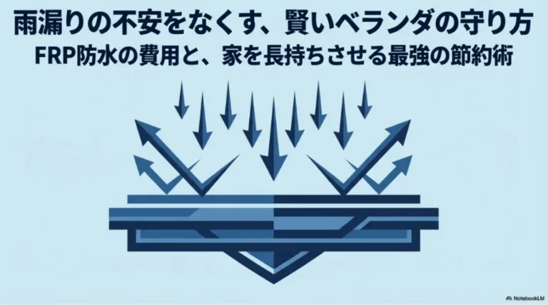 ベランダのFRP防水の費用の相場と15年先を見据えたメンテナンス術