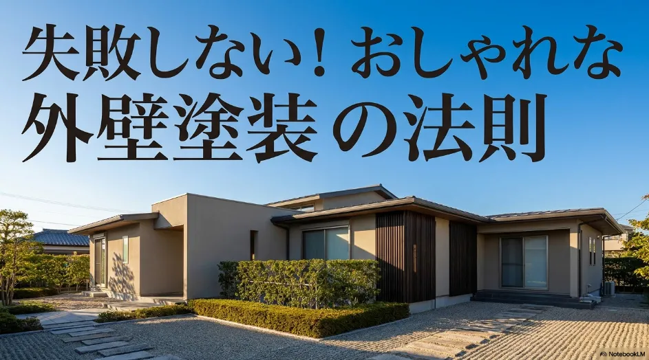 失敗しないおしゃれな外壁塗装の法則