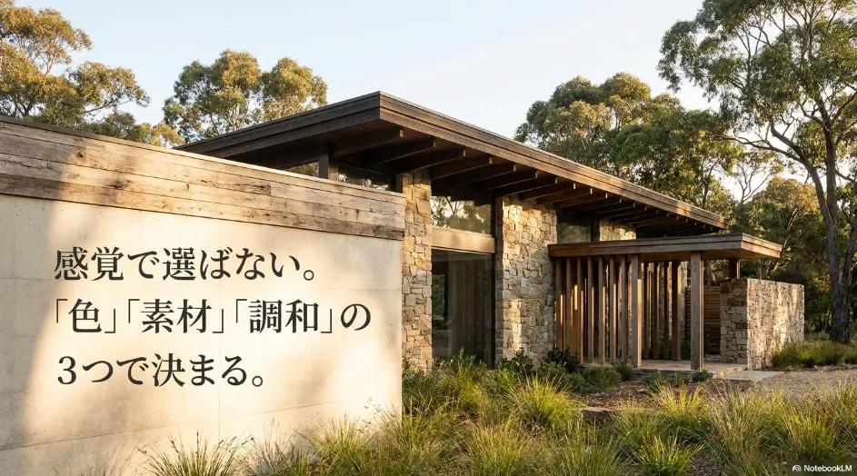 おしゃれな外壁塗装は感覚で選ばず色と素材と調和の3つで決まる
