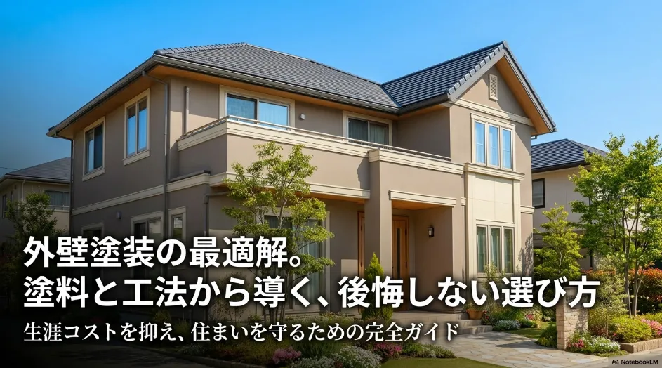 外壁塗装の最適解。塗料と工法から導く、後悔しない選び方