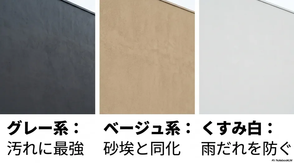 外壁塗装の人気色 グレー系・ベージュ系・くすみ白のメリット