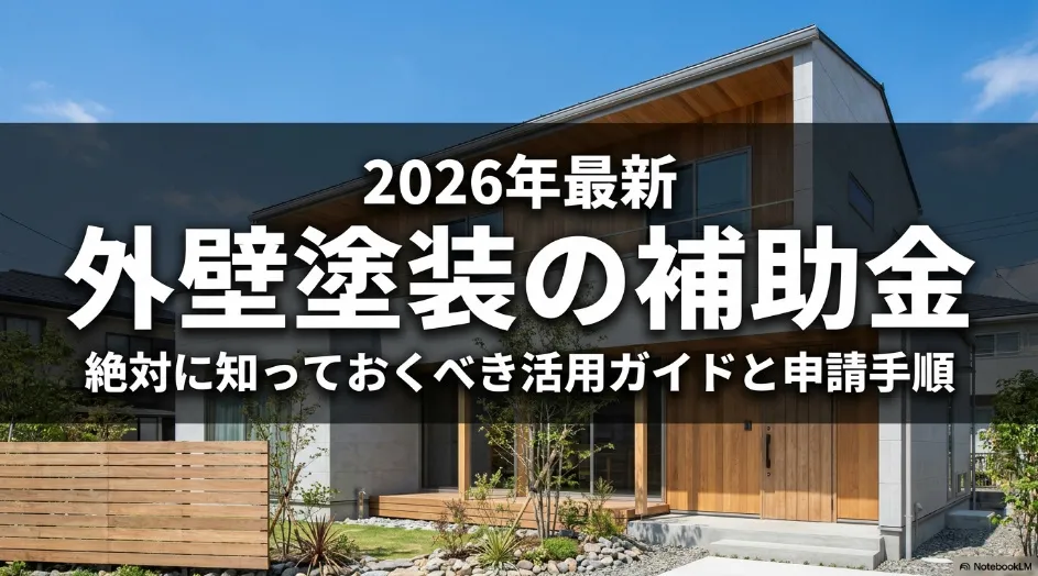 2026年最新版、外壁塗装の補助金活用ガイドと申請手順